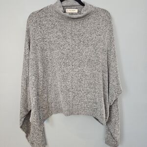 Lucky Brand Gray Cowl Neck Sweater